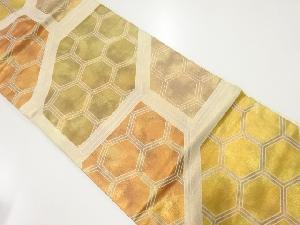 亀甲繋ぎ模様織り出し名古屋帯